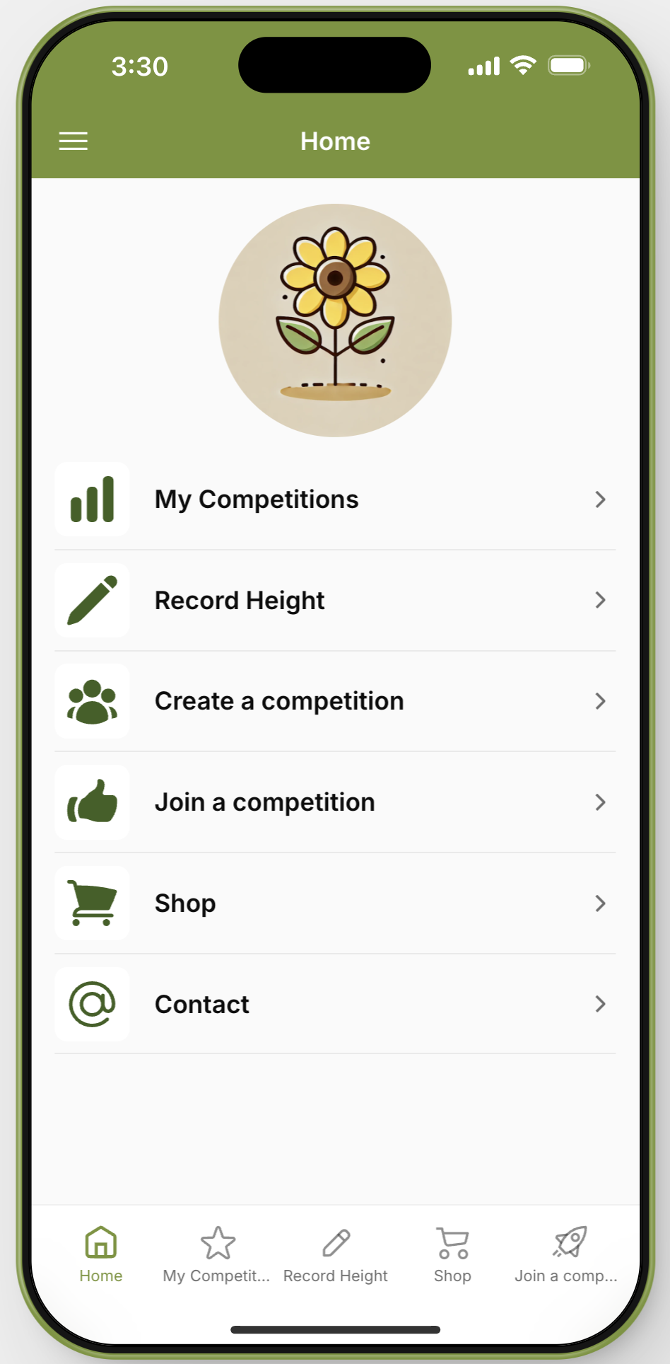 App Home Screen